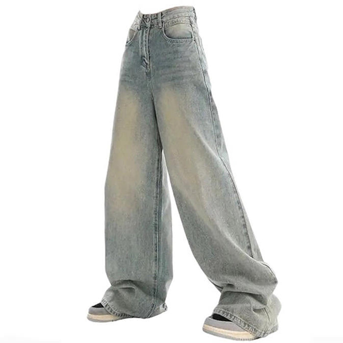 90's Light Wash Baggy Jeans - Vintage Y2K Style for Effortless Grunge Aesthetic Outfits