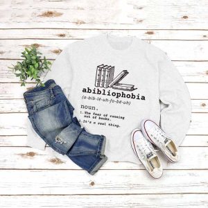 Abibliophobia Y2K Aesthetic Casual Sweatshirt - Comfy Grunge Style for Everyday Wear