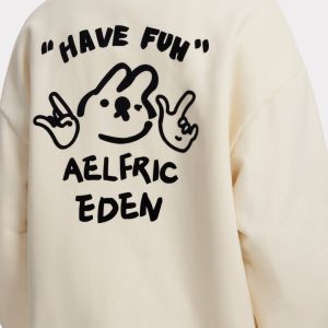 Adorable Bunny Print Y2K Hoodie - Cozy Cute Top for Aesthetic Outfits