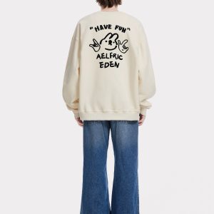 Adorable Bunny Print Y2K Hoodie - Cozy Cute Top for Aesthetic Outfits