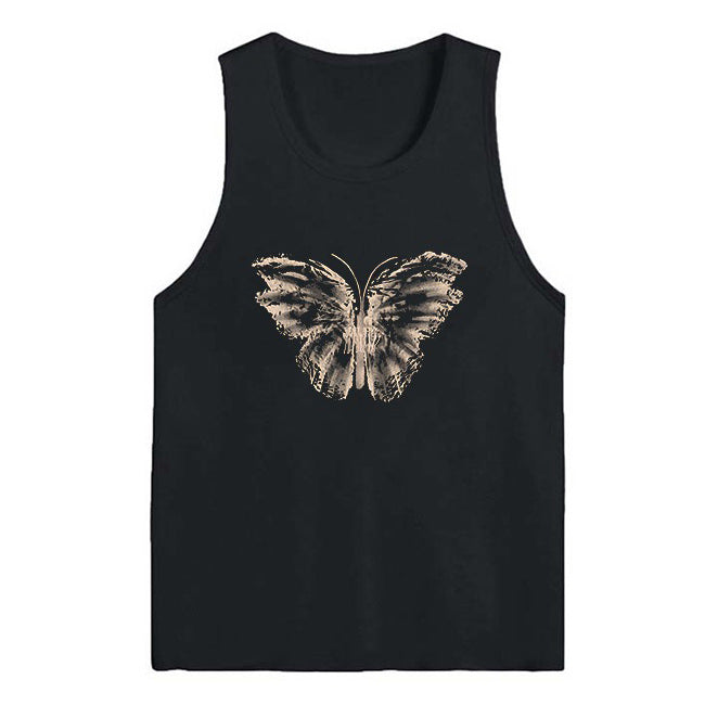 Aesthetic Butterfly Print Tee - Y2K Fashion Cute Top for Coquette and Grunge Styles