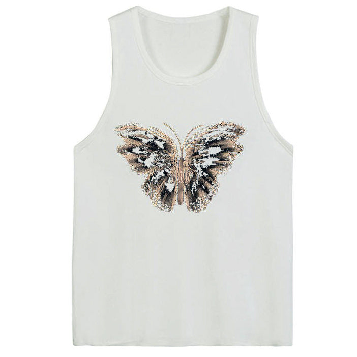 Aesthetic Butterfly Print Tee - Y2K Fashion Cute Top for Coquette and Grunge Styles