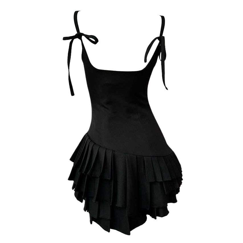 Balletcore Aesthetic Pleated Dress - Y2K Fashion Inspired Cute Dress for Stylish Outfits