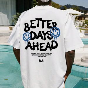 Better Days Ahead Y2K Graphic Tee - Cute Pastel Aesthetic Top for Trendy Outfits