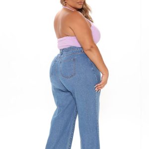 Butterfly Embroidered Straight Leg Jeans - Y2K Aesthetic Denim for Trendy Outfits