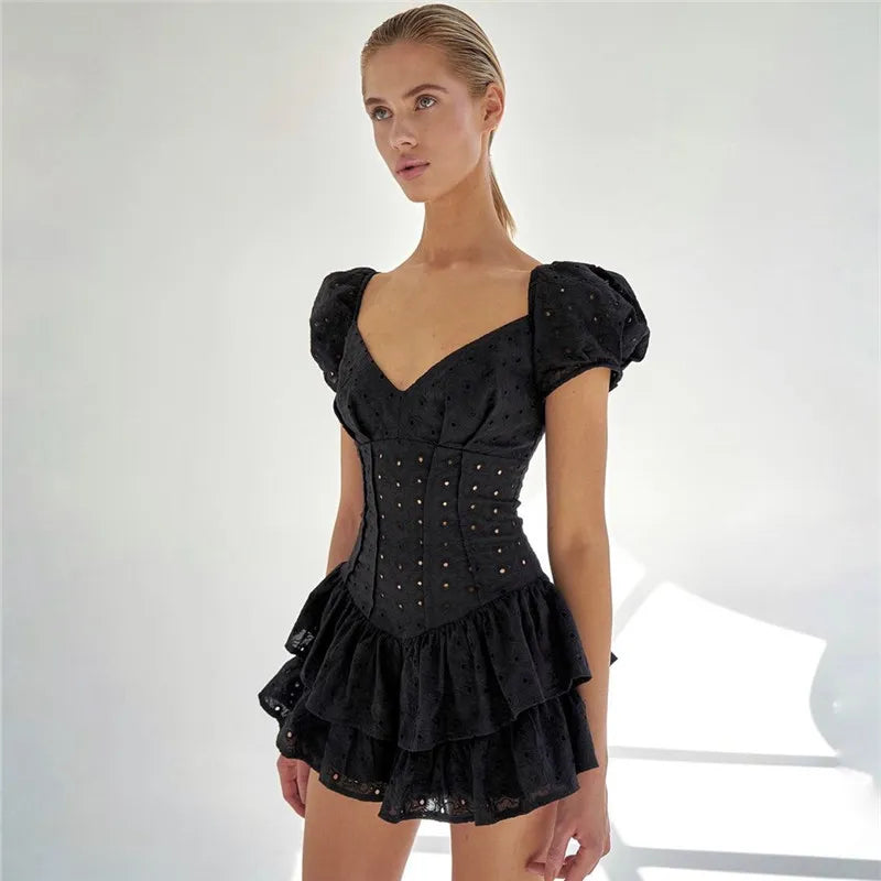 Caleb Elegance Y2K Corset Dress - Chic Coquette Aesthetic for Trendy Outfits