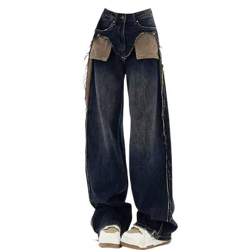 Canyon Town Y2K Cowboy Jeans: Vintage-Inspired Grunge Style for Trendy Outfits