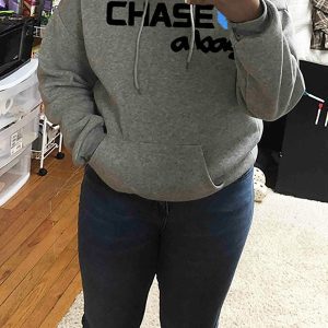 Chase A Bag Y2K Aesthetic Hooded Sweatshirt for Comfy Grunge Style Outfits