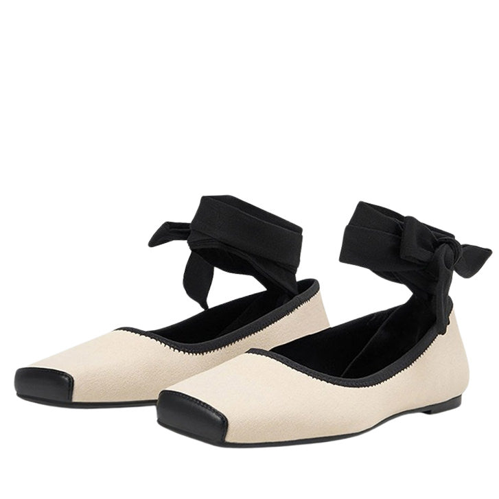 Chic Ballet Class Cross-Strap Flats for Y2K Fashion and Coquette Aesthetic Outfits