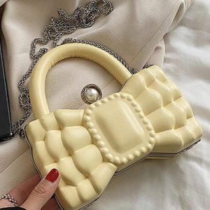 Chic Bow Shape Mini Bag - Y2K Aesthetic Accessory for Coquette and Grunge Styles