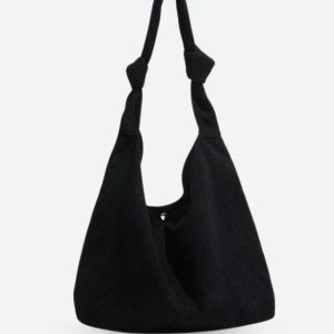 Chic Corduroy Hobo Shoulder Bag for Y2K Fashion Lovers and Coquette Aesthetic Enthusiasts