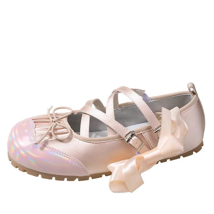 Chic Goes Around Ballet Flats - Y2K Aesthetic Footwear for Stylish Outfits