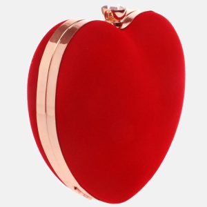 Chic Heart-Shaped Clutch for Y2K Fashion Lovers - Perfect for Coquette Aesthetic Outfits