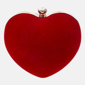 Chic Heart-Shaped Clutch for Y2K Fashion Lovers - Perfect for Coquette Aesthetic Outfits