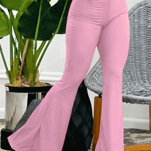 Chic High Waist Flared Pants for Y2K Aesthetic and Grunge Style Outfits