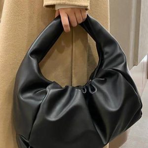 Chic Hobo Ruched Cloud Shoulder Bag - Y2K Aesthetic Fashion Essential for Trendy Outfits