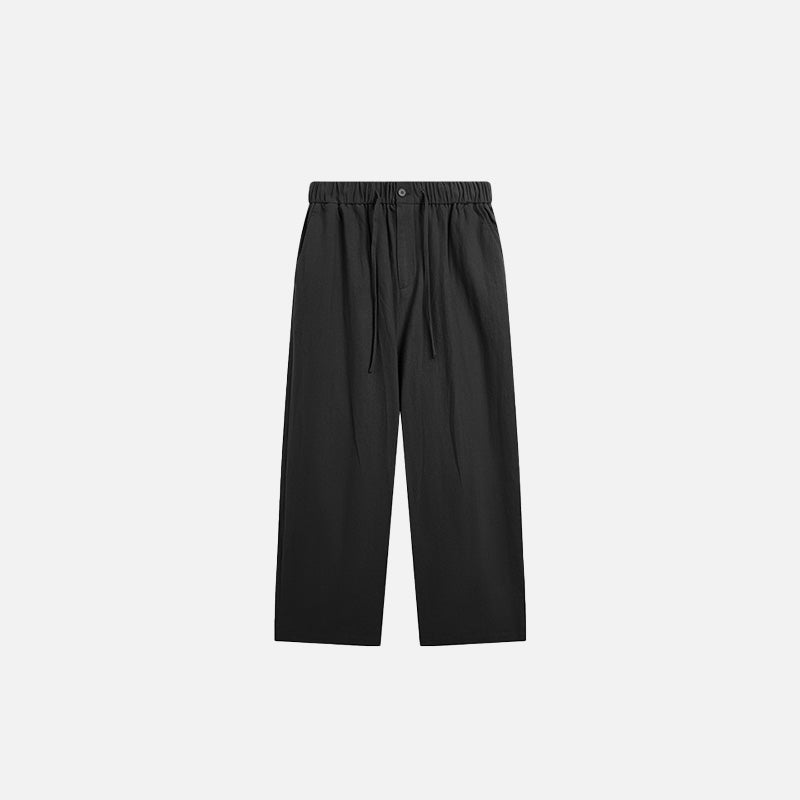 Chic Loose Solid Color Baggy Pants for Effortless Y2K Style and Comfy Aesthetic Outfits