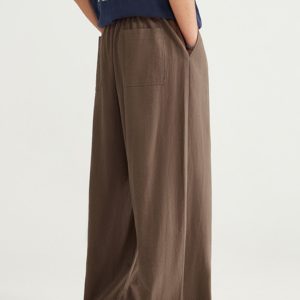 Chic Loose Solid Color Baggy Pants for Effortless Y2K Style and Comfy Aesthetic Outfits