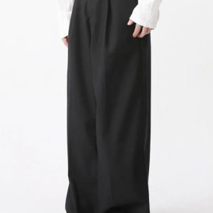 Chic Old Money Wide Leg Pants for Effortless Y2K Style and Preppy Aesthetic Outfits