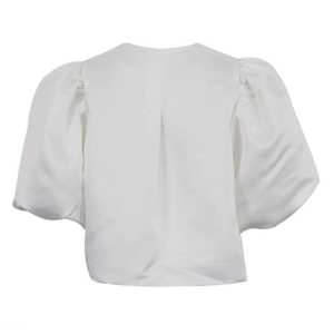 Chic Oversized Puff Sleeve Blouse for Y2K Fashion Lovers - Perfect for Coquette Aesthetic