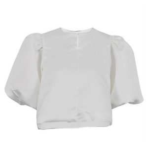 Chic Oversized Puff Sleeve Blouse for Y2K Fashion Lovers - Perfect for Coquette Aesthetic