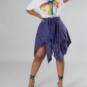 Chic Plaid Midi Skirt for Y2K Aesthetic Outfits - Perfect for Coquette and Grunge Styles