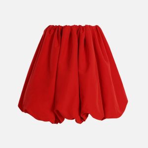 Chic Red Cargo Skirt - Y2K Fashion Essential for Coquette and Grunge Aesthetics