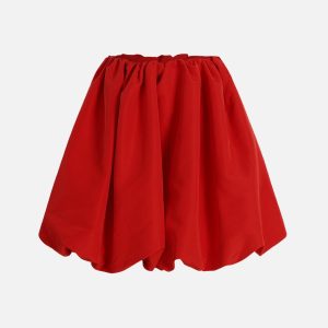 Chic Red Cargo Skirt - Y2K Fashion Essential for Coquette and Grunge Aesthetics