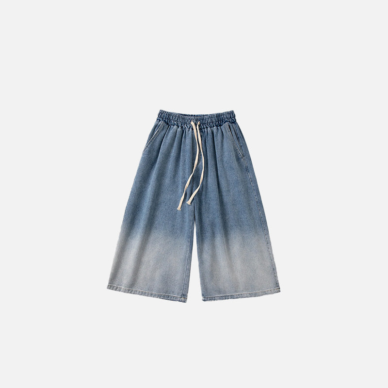 Chic Relaxed Fit Denim Washed Jorts for Effortless Y2K Aesthetic Outfits