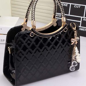 Chic Rhombus Solid Color Handbag for Y2K Fashion and Coquette Aesthetic Outfits