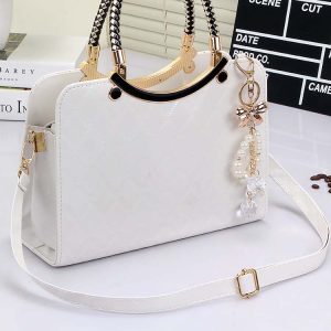 Chic Rhombus Solid Color Handbag for Y2K Fashion and Coquette Aesthetic Outfits