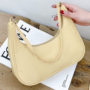 Chic Solid Color Zip-Up Bag for Y2K Fashion Lovers - Perfect for Coquette Aesthetic Outfits