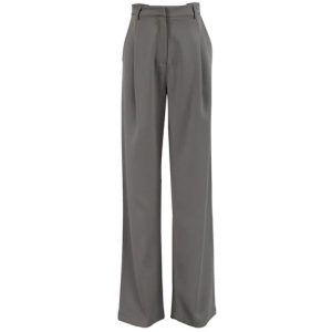 Chic Solid High Rise Tailored Pants for Effortless Y2K Style and Aesthetic Outfits