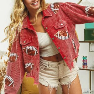 Chic Y2K Corduroy Jacket for Trendy Coquette and Grunge Aesthetic Outfits