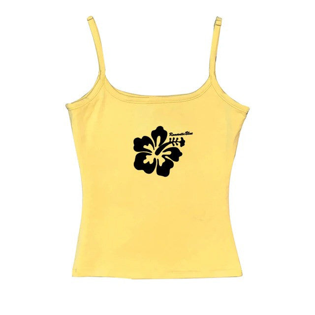 Coconut Girl Aesthetic Tank Top - Y2K Style Cute Crop Top for Summer Vibes