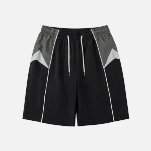 Color Blocked Y2K Athleisure Shorts for Trendy Outfits and Comfy Style