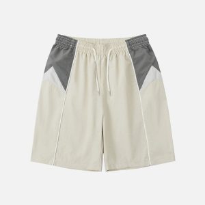 Color Blocked Y2K Athleisure Shorts for Trendy Outfits and Comfy Style