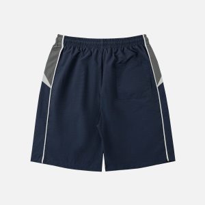 Color Blocked Y2K Athleisure Shorts for Trendy Outfits and Comfy Style