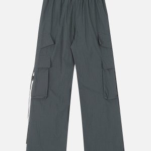 Color Blocked Y2K Cargo Pants for Trendy Aesthetic Outfits and Comfy Street Style