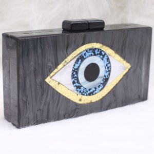 Colorblock Eye Box Bag - Y2K Aesthetic Handbag for Trendy Coquette and Grunge Outfits