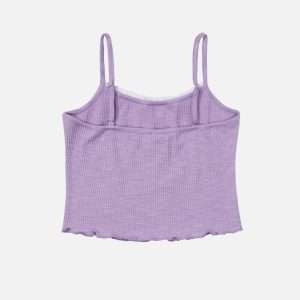 Colorful Bow Cami Top - Y2K Aesthetic Cute Crop Top for Coquette and Grunge Styles