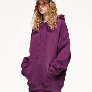 Colorful Y2K Aesthetic Basic Pullover Hoodie - Comfy and Cute for Everyday Outfits