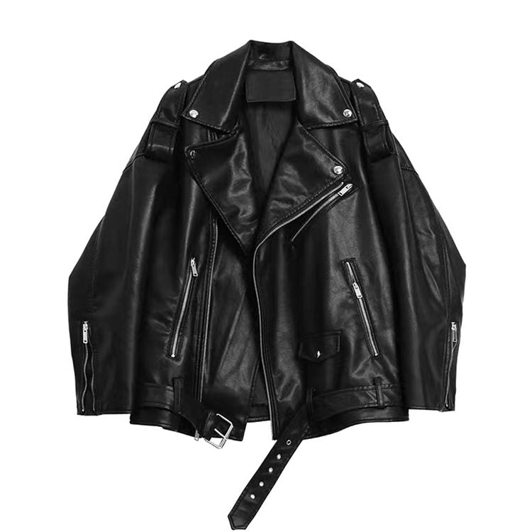 Come As You Are Y2K Grunge Leather Jacket for Edgy Aesthetic Outfits