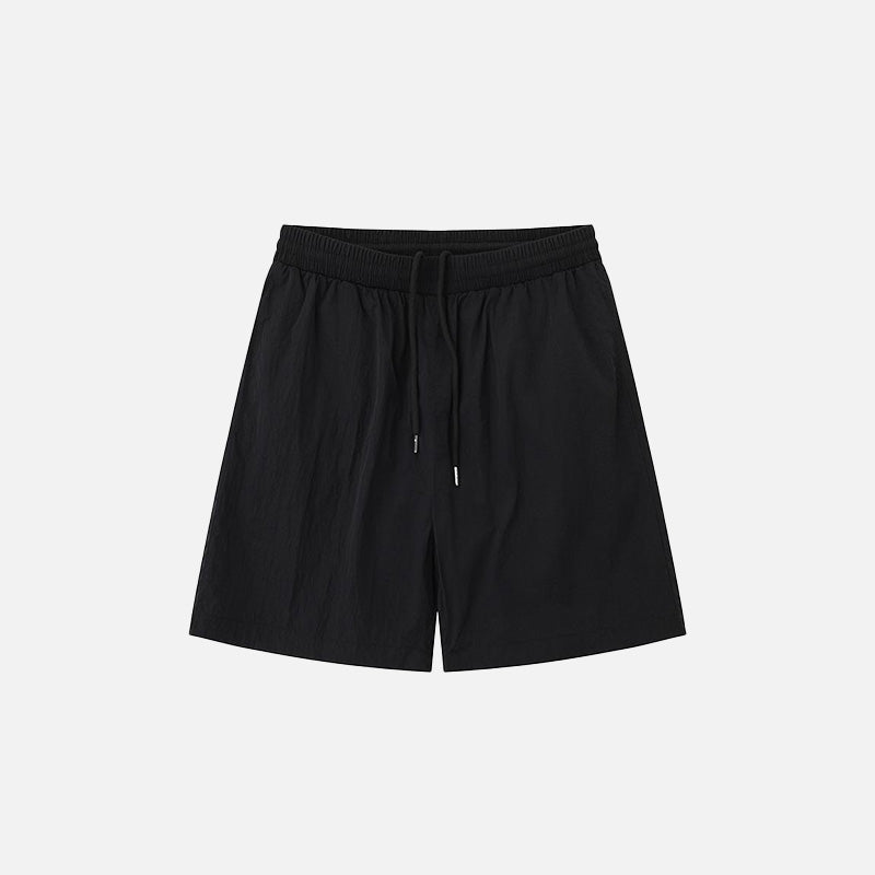 Comfy Loose Solid Color Sports Shorts for Y2K Aesthetic and Casual Outfits