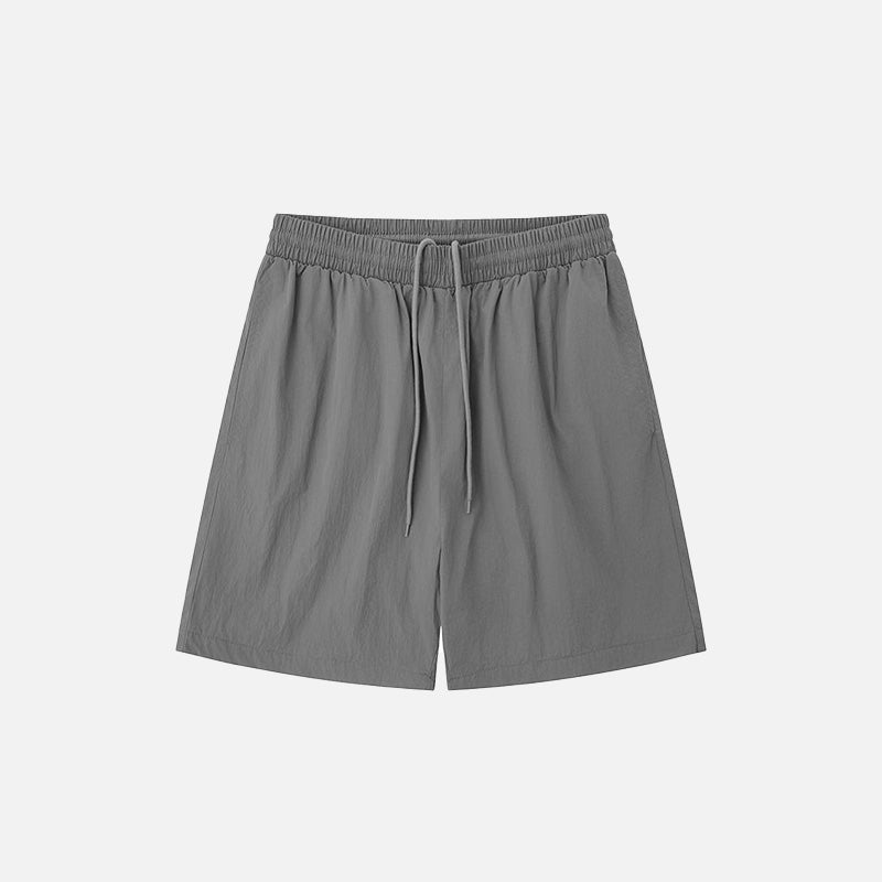 Comfy Loose Solid Color Sports Shorts for Y2K Aesthetic and Casual Outfits