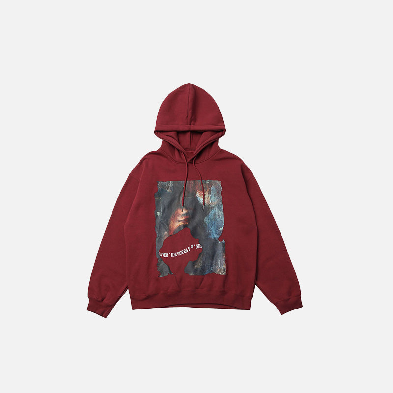 Comfy Oversized Graphic Hoodie in Y2K Style for Cozy Aesthetic Outfits