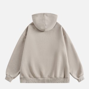 Comfy Y2K Washed Hoodie - Cute and Casual Aesthetic Top for Effortless Style