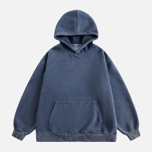 Comfy Y2K Washed Hoodie - Cute and Casual Aesthetic Top for Effortless Style