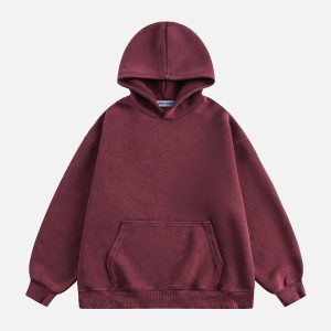 Comfy Y2K Washed Hoodie - Cute and Casual Aesthetic Top for Effortless Style