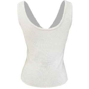 Contrast Color Stitching V Neck Bow Tank Top - Y2K Aesthetic Cute Top for Stylish Outfits